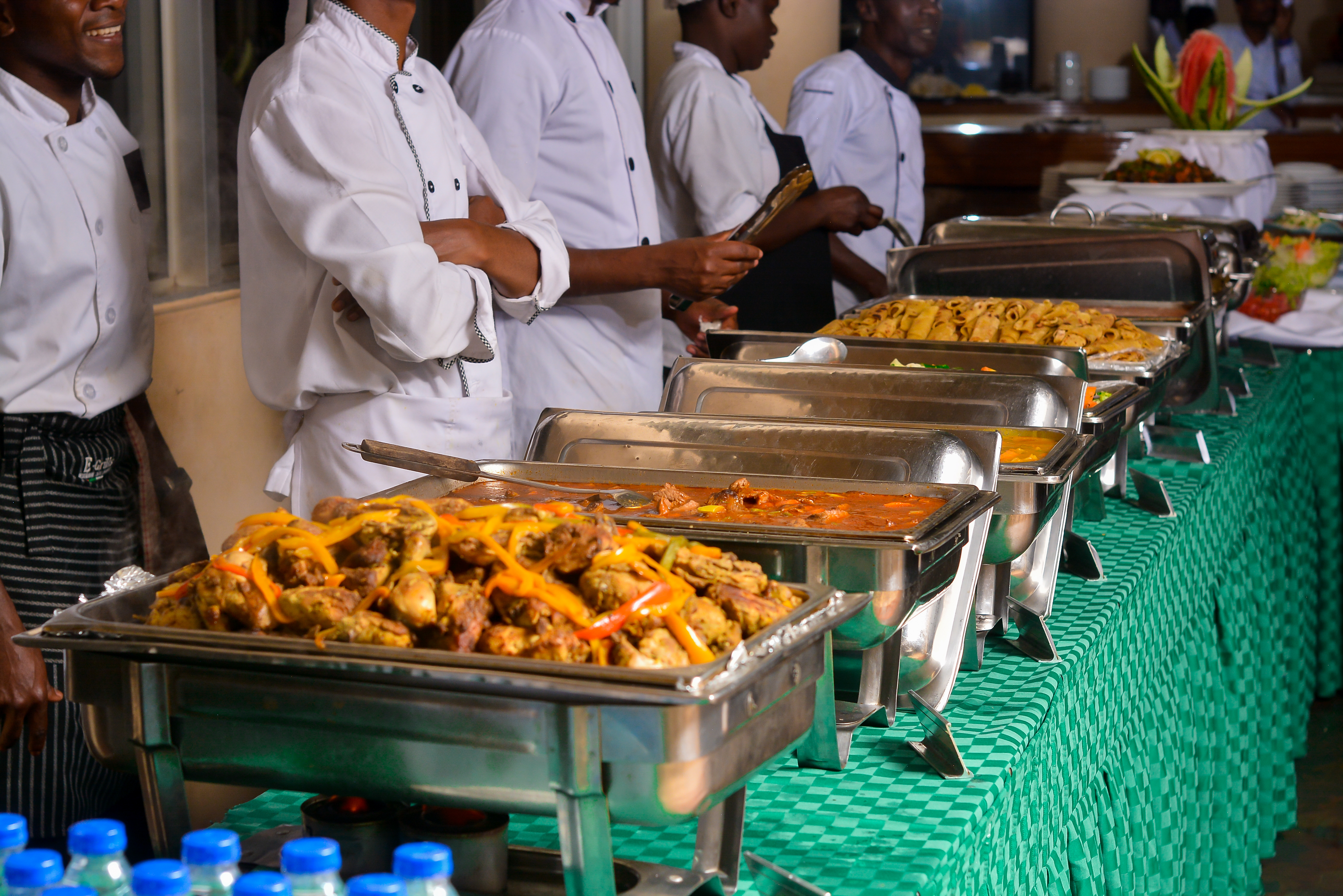 Gala dinner catering spread